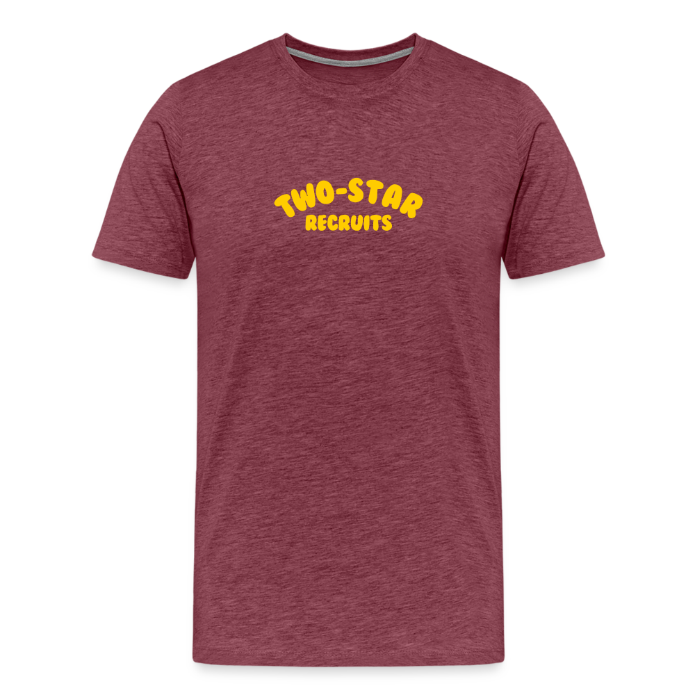 Two-Star Recruits | Premium T-Shirt - heather burgundy