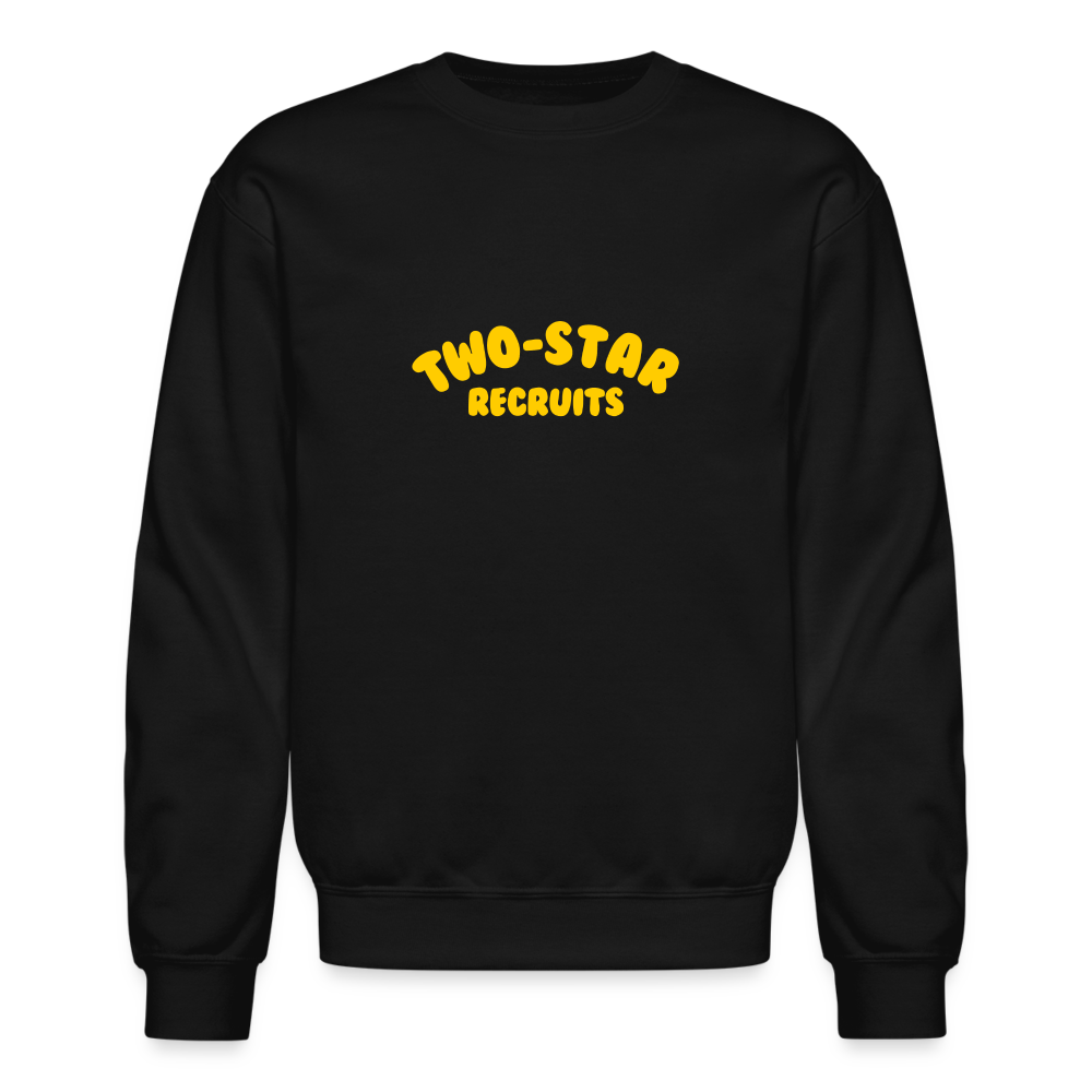 Two-Star Recruits | Crewneck Sweatshirt - black