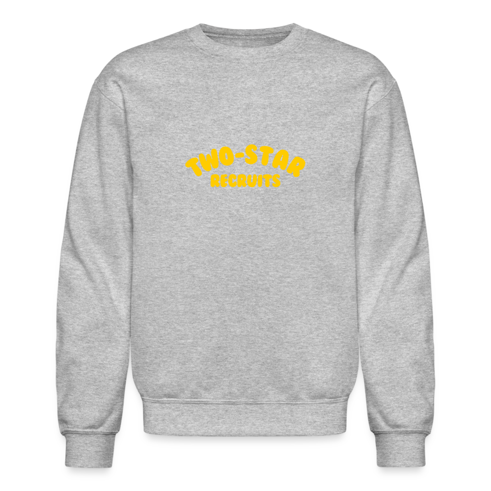 Two-Star Recruits | Crewneck Sweatshirt - heather gray