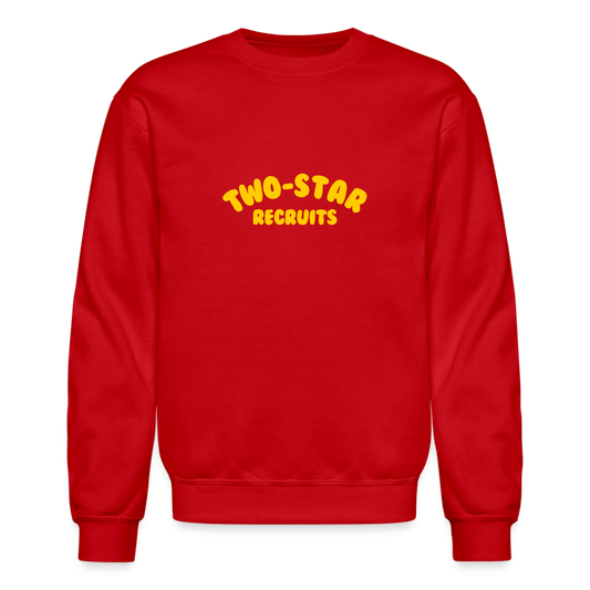 Two-Star Recruits | Crewneck Sweatshirt - red