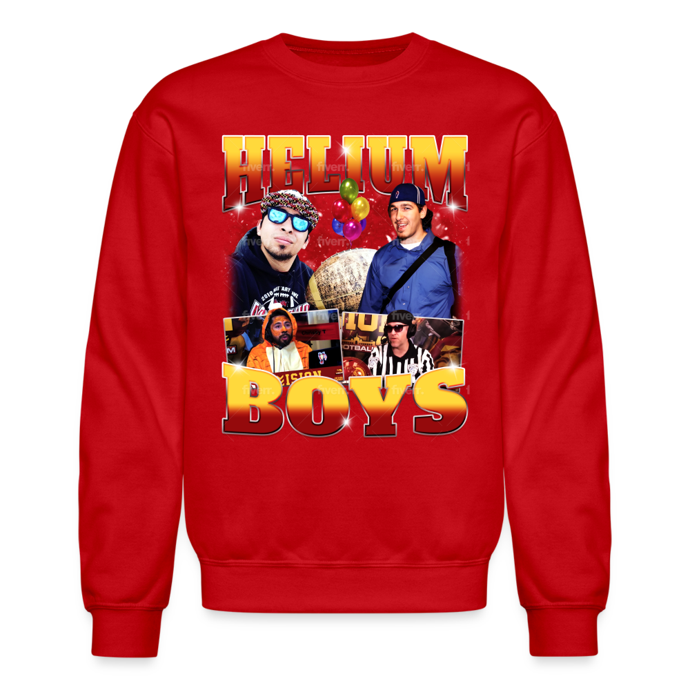 Helium Boys | Crewneck Sweatshirt - red